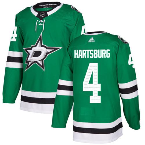 Adidas Men Dallas Stars #4 Craig Hartsburg Green Home Authentic Stitched NHL Jersey